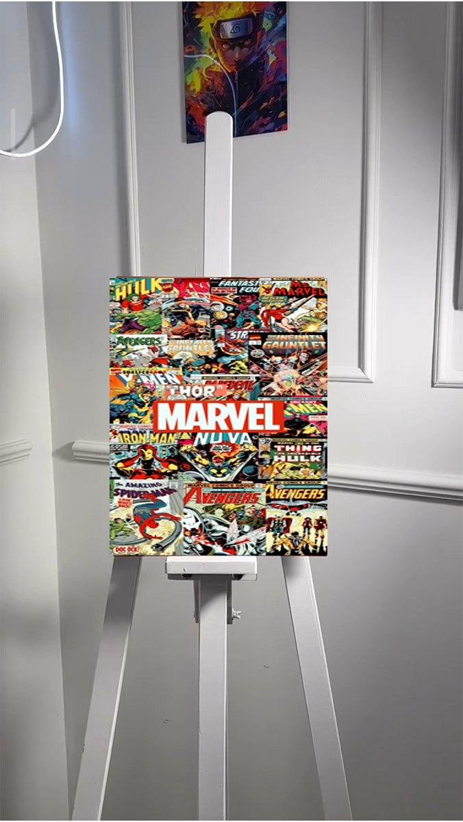 Comic Art Premium Metal Wall Art – Elevate Your Space